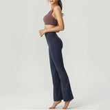 TB New high waist yoga sports bell bottoms