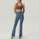 TB New high waist yoga sports bell bottoms